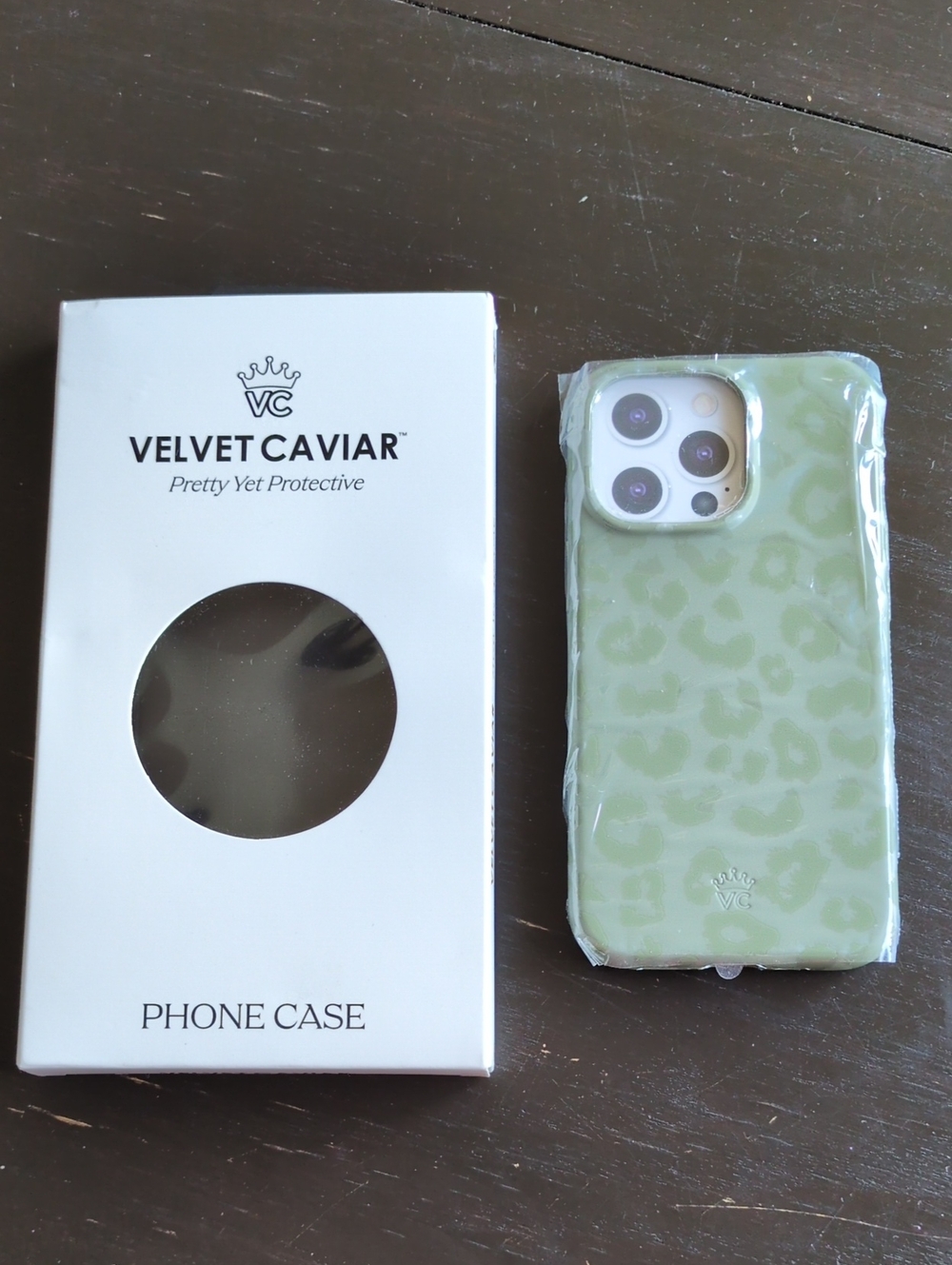 Velvet Caviar Sage Leopard Print iPhone 13 Pro Case